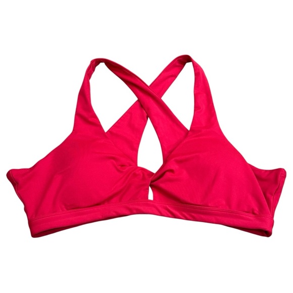 Fabletics Hot Pink Criss Cross Strappy Athletic Sports Bra Women’s Size XXL - Picture 2 of 9